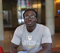 A student smiling. Links to Donor-Advised Funds